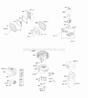 Air Cleaner Exhaust System Governor Spring Diagram and Parts List for  Briggs and Stratton Engine